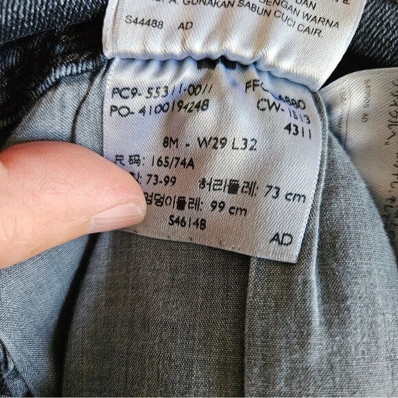 Levi's 512 Jeans Women’s 8M (28x30.5) Perfectly Slimming Skinny Leg Mid Rise GUC - Picture 3 of 10